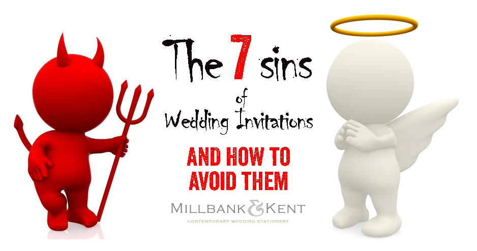 The Seven Sins of Wedding Invitations