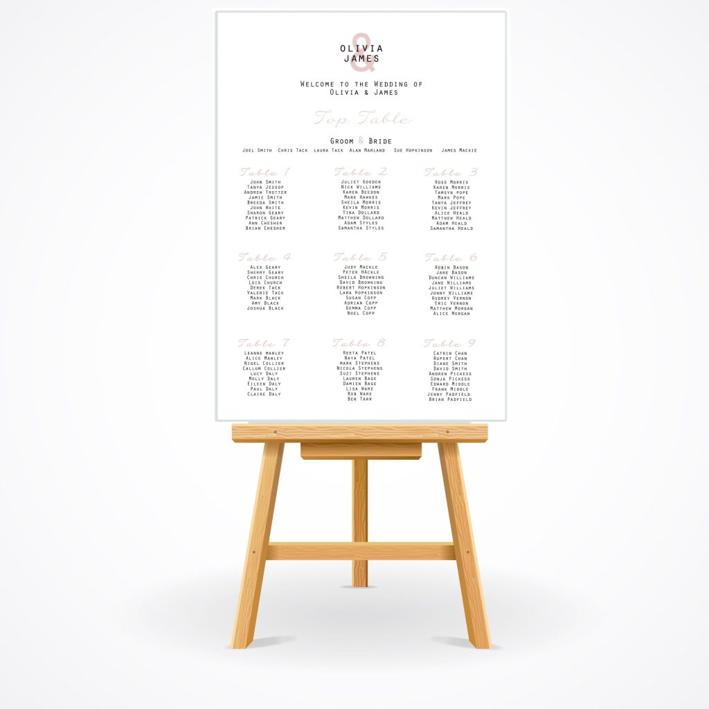 Wooden easel empty ready for your advertising and presentations. Vector illustration