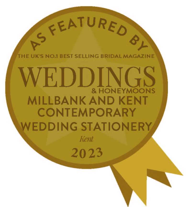 Millbank and Kent Recommended Wedding Stationery supplier for Kent